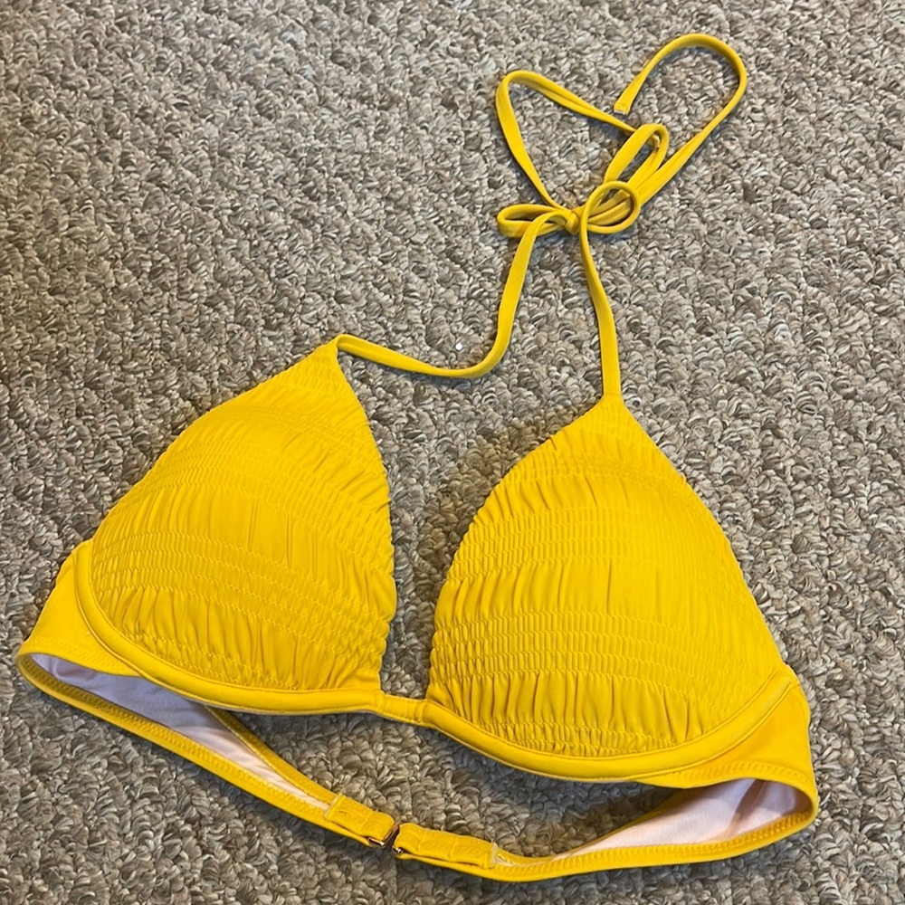 Yellow bikini top